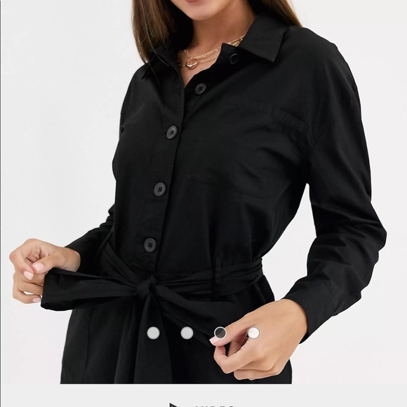 Asos design black romper NEVER WORN NWT - Picture 3 of 4